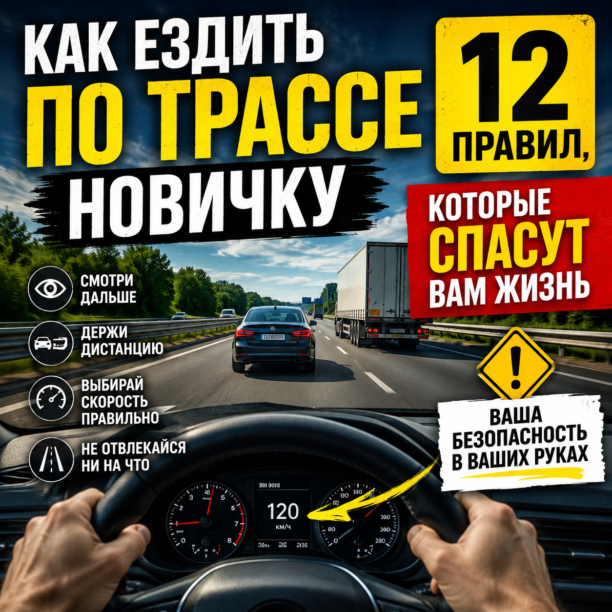 Как ездить по трассе новичку