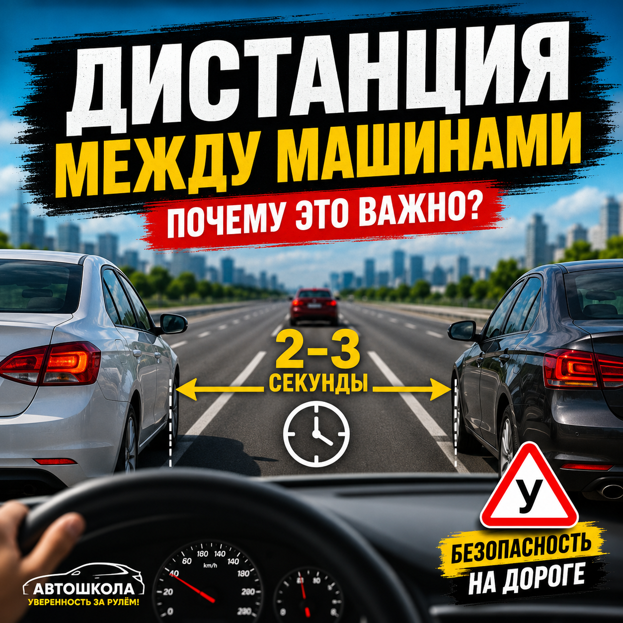 дистанция между машинами