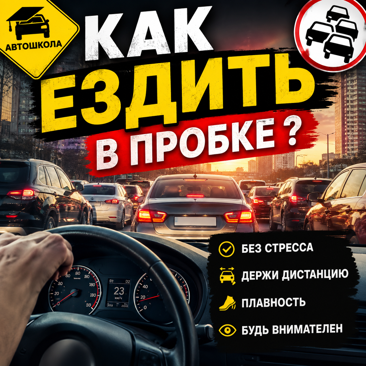 Как ездить в пробках