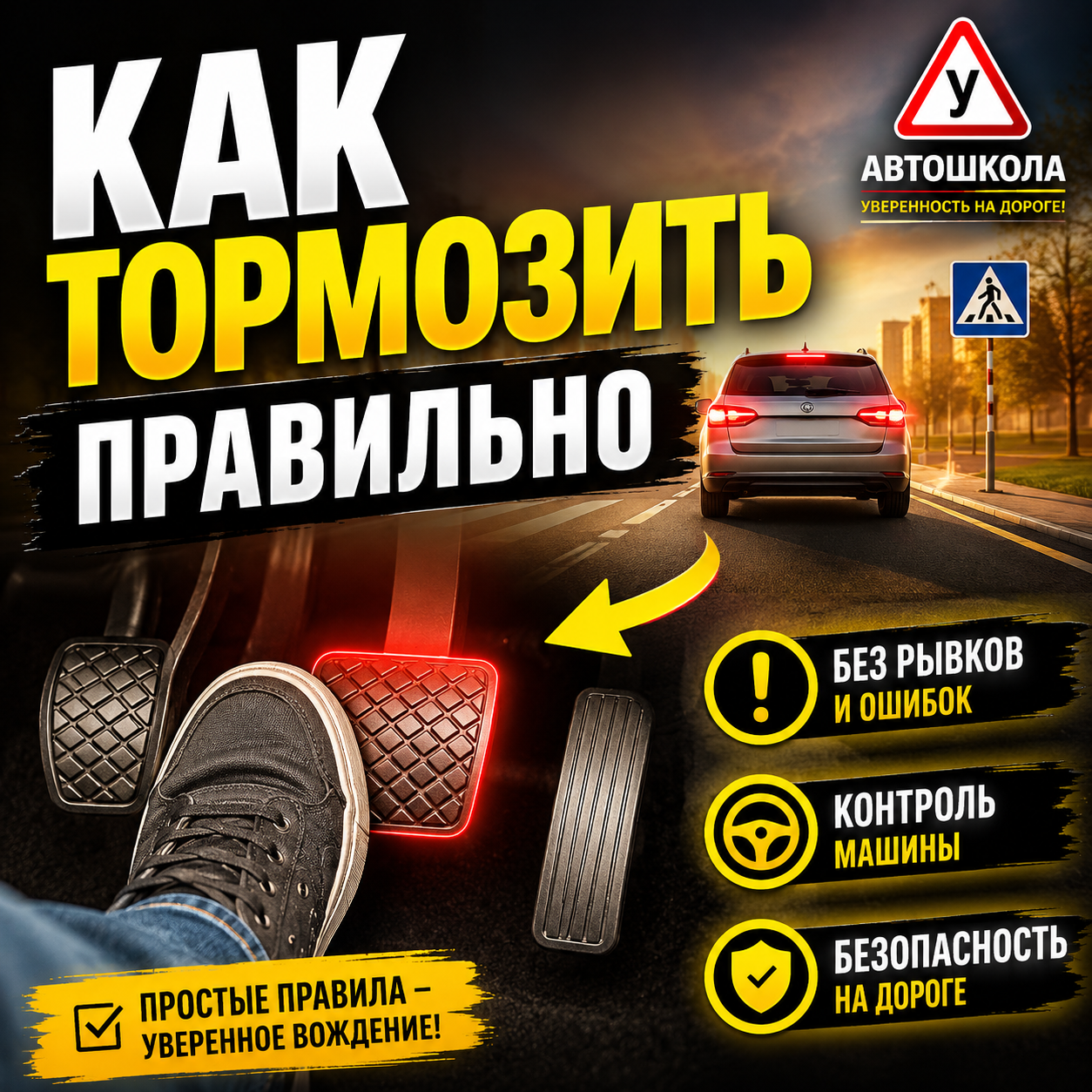 Как правильно тормозить