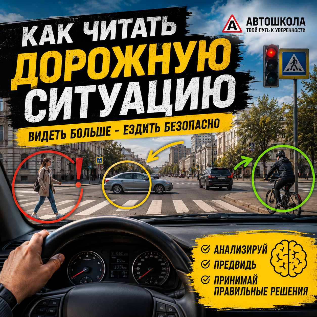 Как читать дорожную ситуацию