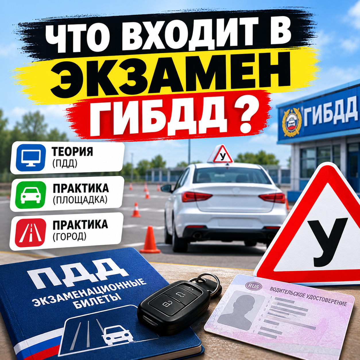 Что входит в экзамен ГИБДД: полный разбор теории и практики в 2026 году