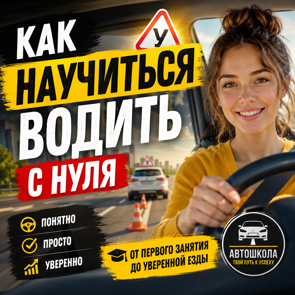 Как научиться водить с нуля