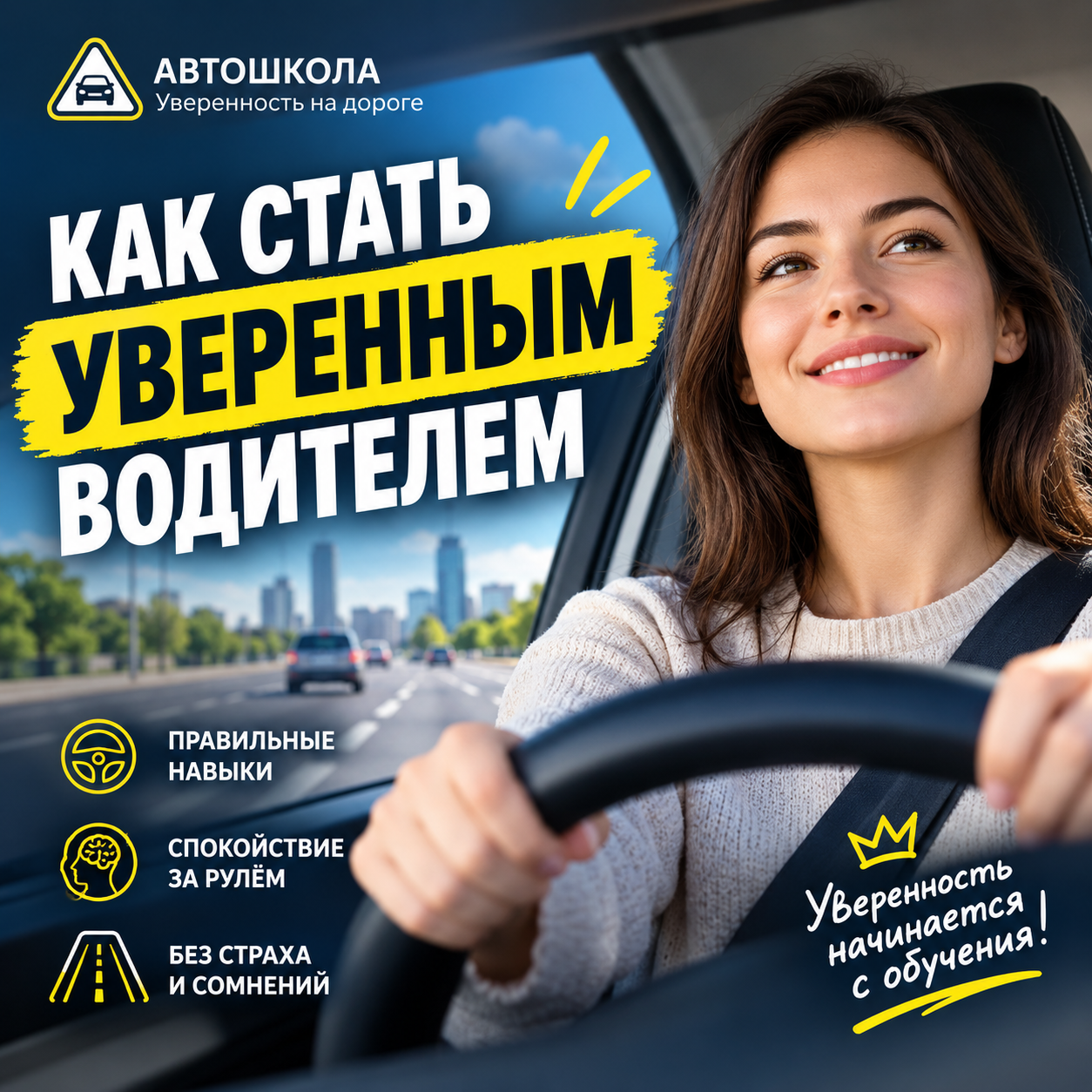 Как стать уверенным водителем