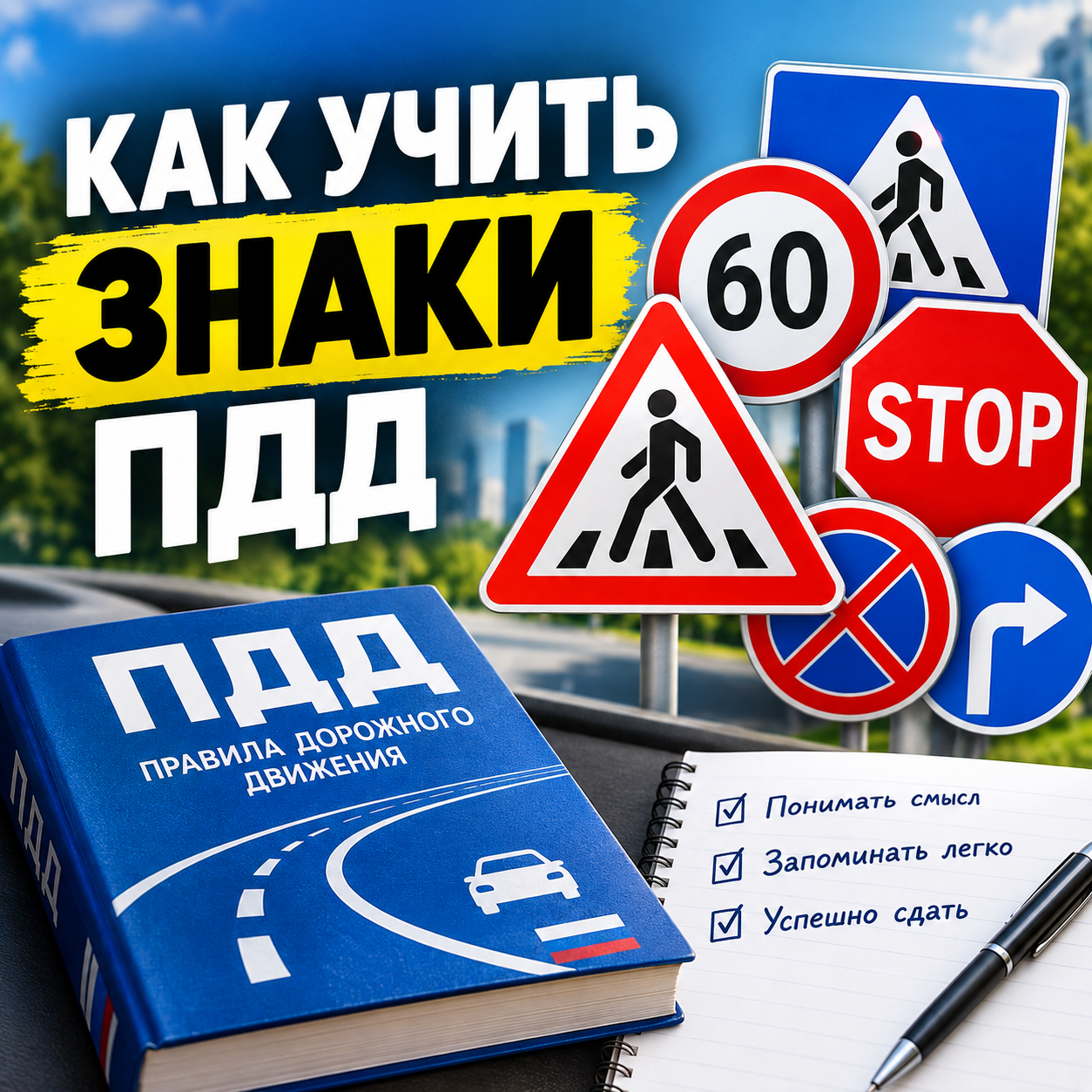 Как учить знаки ПДД