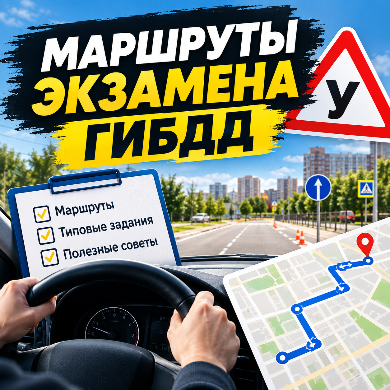 Маршруты экзамена ГИБДД: как узнать, отработать и сдать с первого раза