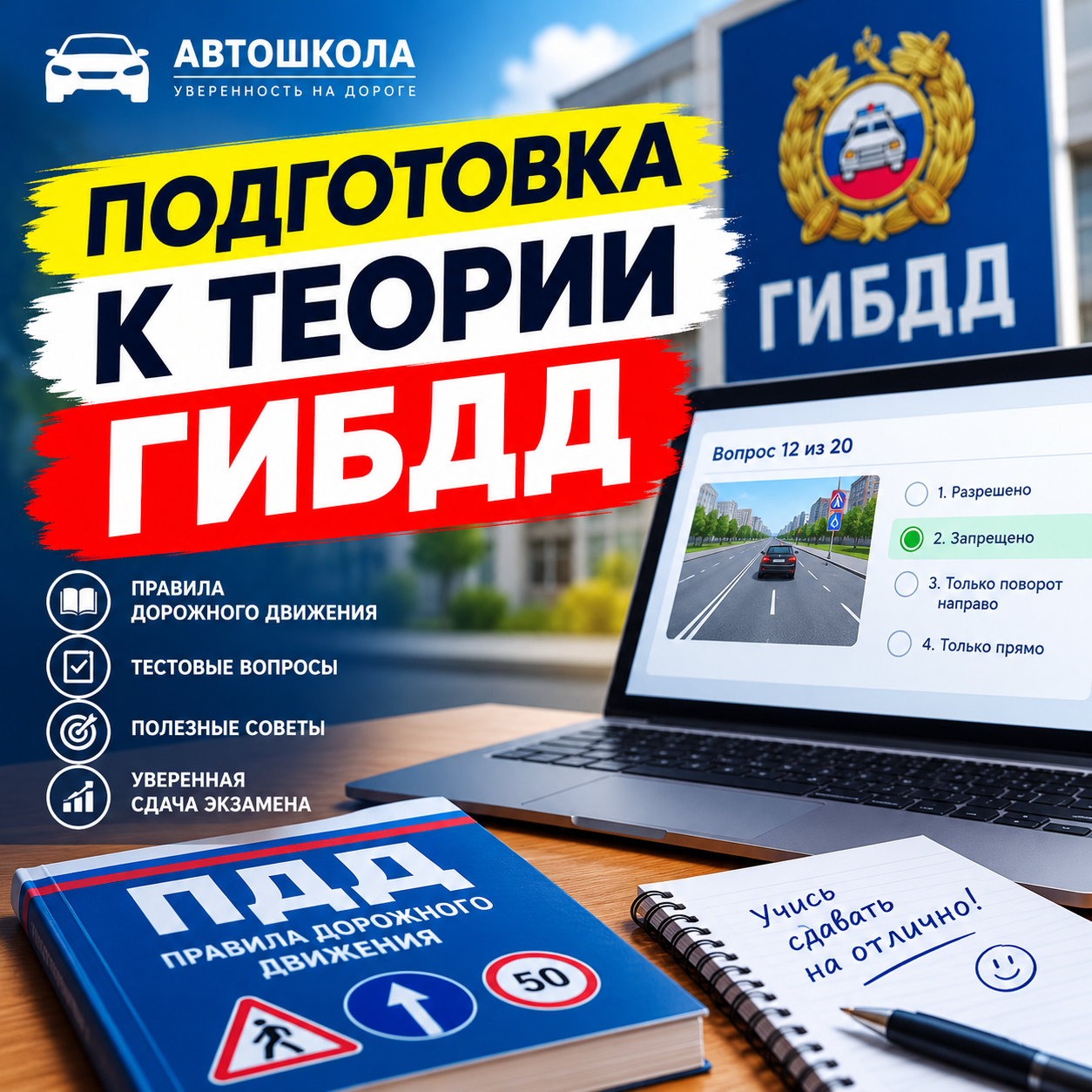 Подготовка к теории ГИБДД